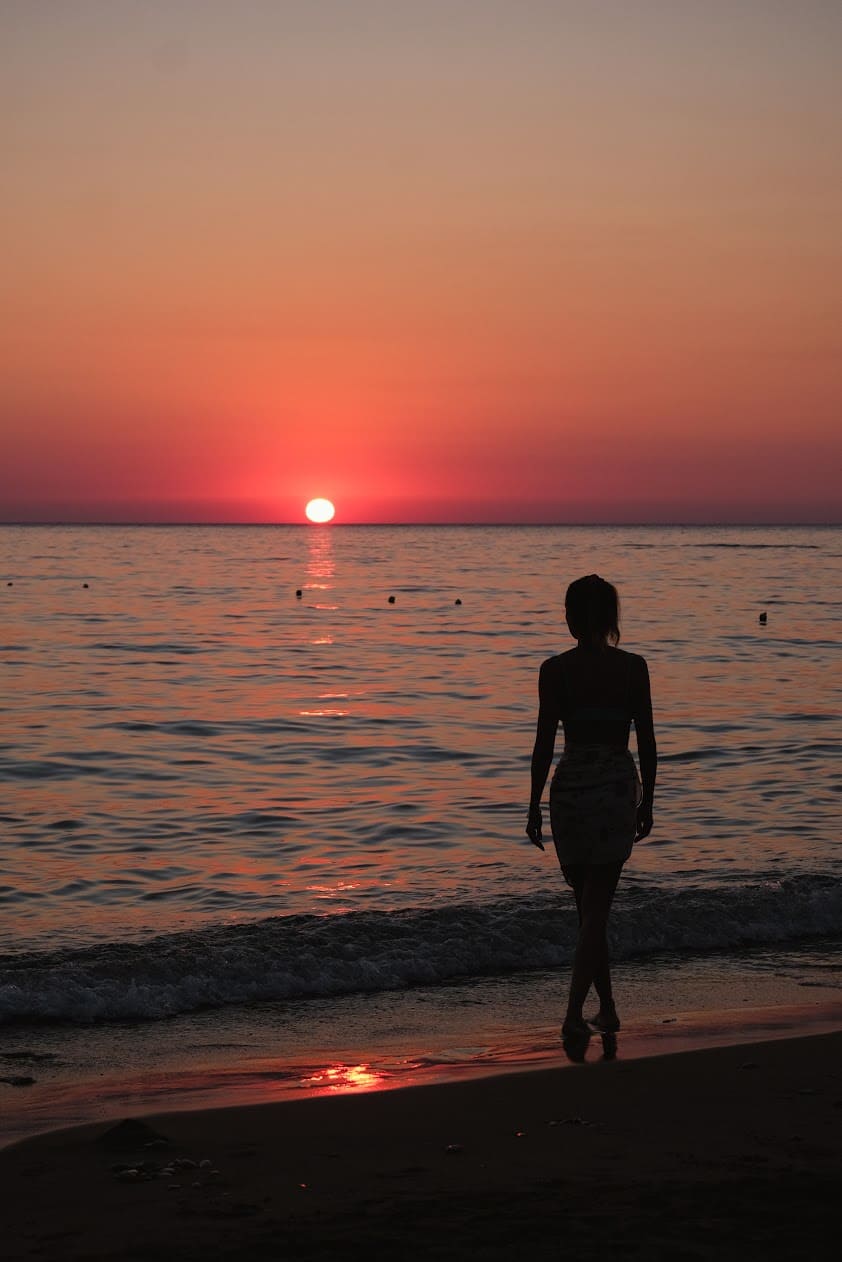 sunsets on corfu island