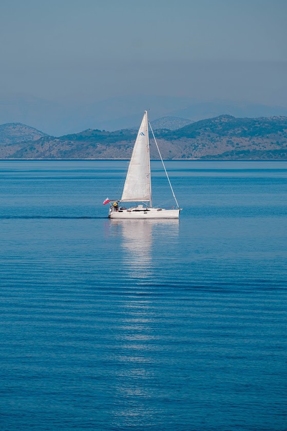 sailing boat corfu