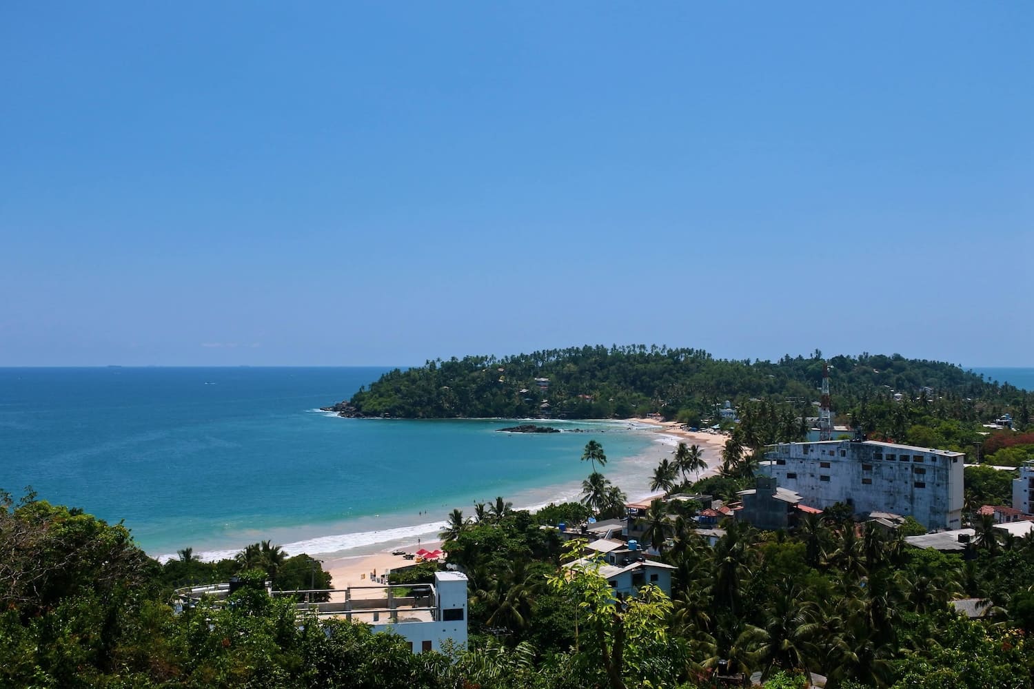 mirissa beach panoramic views