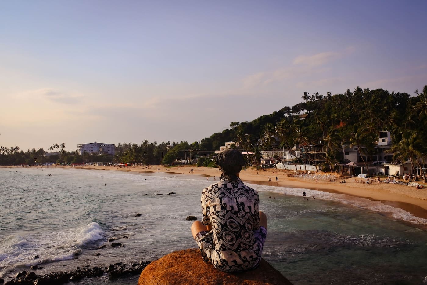 Sri Lanka travel photography watching the sunset in Mirissa