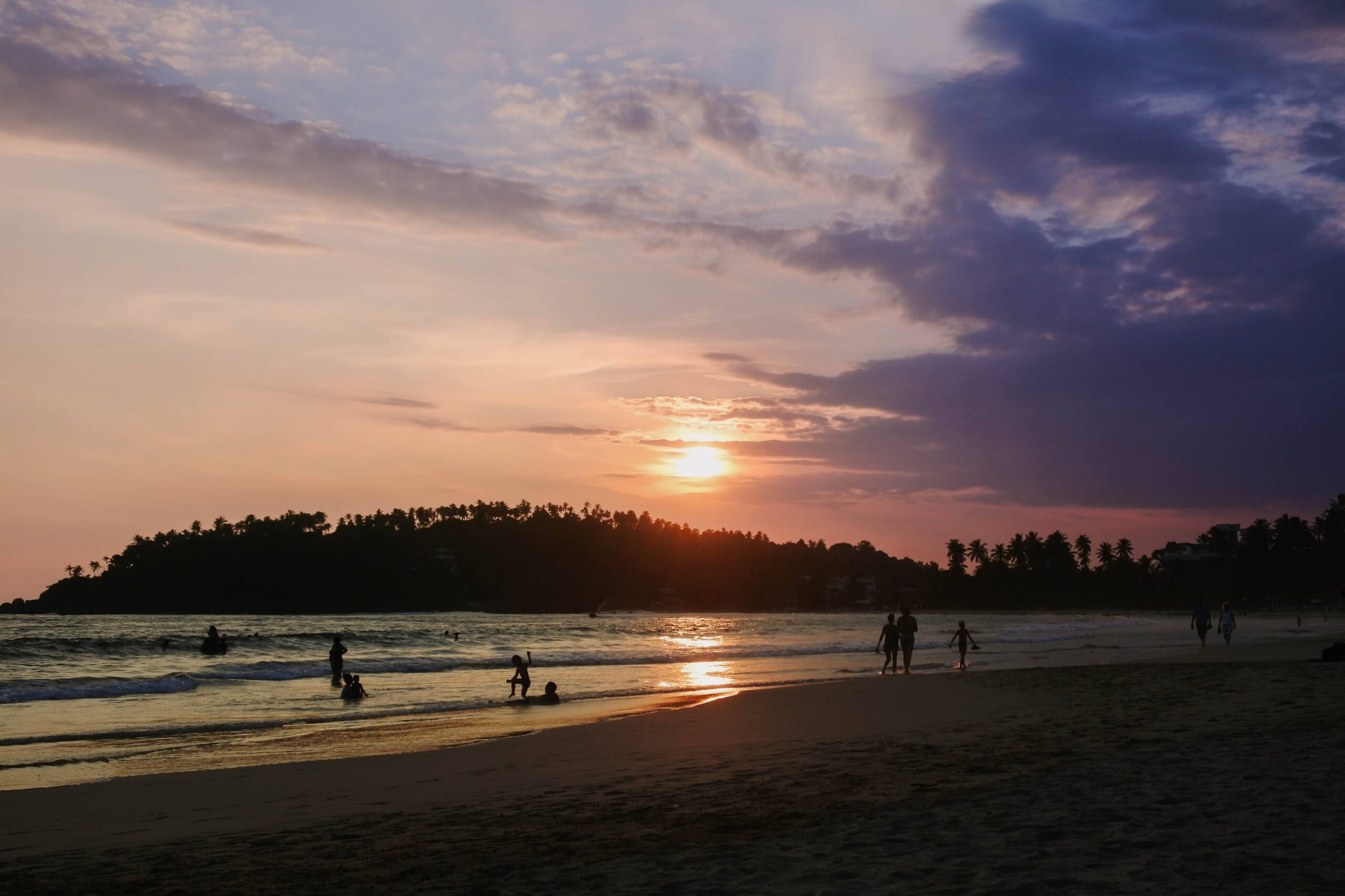 Sri Lanka travel photography capturing sunset in Mirissa
