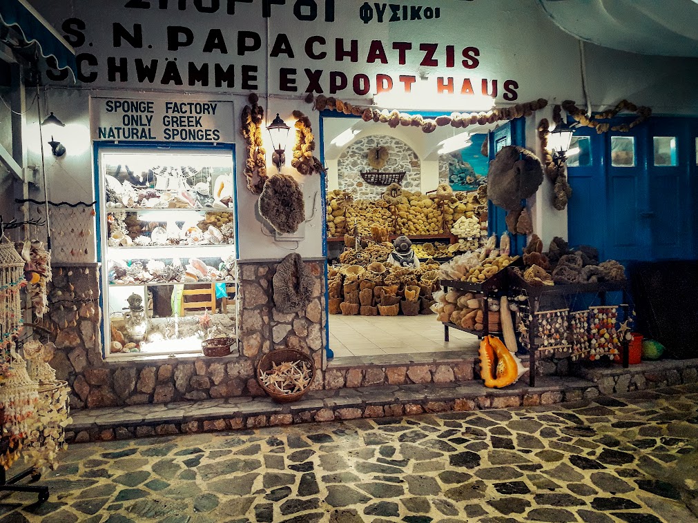 things to do in kalymnos - sponge shopping